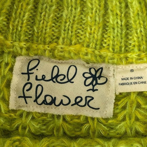Anthropologie Field Flower Green Pullover Knit Sweater size S - Picture 5 of 7